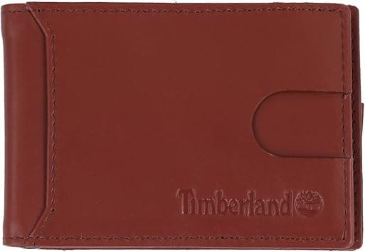 Timberland Men's Slim Leather Minimalist Front Pocket Credit Card Holder Wallet, Brown (Cloudy Money Clip), One Size, Slim Leather Minimalist Front Pocket Credit Card Holder Wallet - Amazon.ae Price Tracker