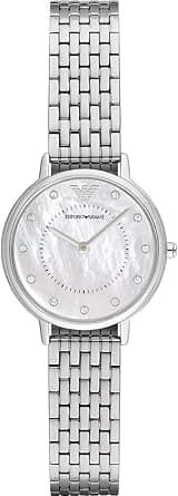 Emporio Armani Women's Mother Of Pearl Dial Stainless Steel Analog Watch - AR2511, Silver - Amazon.ae Price Tracker
