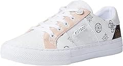 GUESS Women's Loven Sneaker, White/Pink, 8.5 M - Amazon.ae Price Tracker
