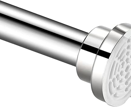 Telescopic Shower Curtain Rod:Never Rust 304 Stainless Steel Tension Spring Curtain Rod - Non-Slip Adjustable Tension Pole –No Drilling Extendable Pole (125-220cm) - Amazon.ae Price Tracker