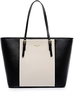 Fashion Shoulder Bag For Women Stylish Black And White HandBag European Style Ladies Tote Bag - Amazon.ae Price Tracker