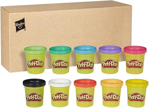 Play-Doh 10 Pack Modeling Compound Case of Colors, 2-Ounce Cans, Kids Toys for 2 Years and Up, Arts and Crafts for Kids, Imagination Toys, Art and craft gifts - Amazon.ae Price Tracker