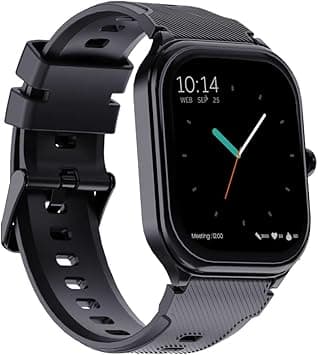 Faster Nerv Watch 2- HD Display 2.01 Inches Smart Watches for Men and Women- Bluetooth Calling Heart Rate Blood Pressure Sleep Health Monitor- Fitness Tracker Smart Watch for Men and Women (Black) - Amazon.ae Price Tracker