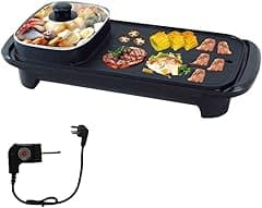2 in 1 Non-Stick Electric Smokeless BBQ Roasting Pans, Hot Pot (UK Plug) - Amazon.ae Price Tracker