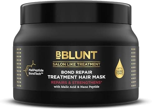 BBLUNT Bond Repair Treatment Hair Mask - 250Grams Repairs Damaged Bonds By 90% In 1 Use | Powered With Malipeptide Bondtech | Recommended By Hair Experts | For Unisex - Amazon.ae Price Tracker
