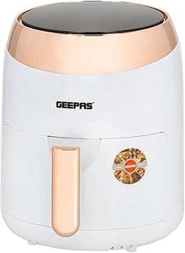 Geepas Digital Air Fryer With 3.5L Capacity, 1400W Hot Air Circulation Technology For Oil Free Low Fat Dry Fry Cooking Healthy Food Non-Stick Basket, Overheat Protection 2 Years Warranty, White - Amazon.ae Price Tracker