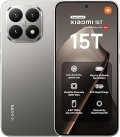 Xiaomi 15T Grey 12+256GB, 6.83" 120Hz Eye-care Display, MediaTek Dimensity 8400-Ultra, 50MP Leica Summilux Optical Lens, 5500mAh - Amazon.ae Price Tracker