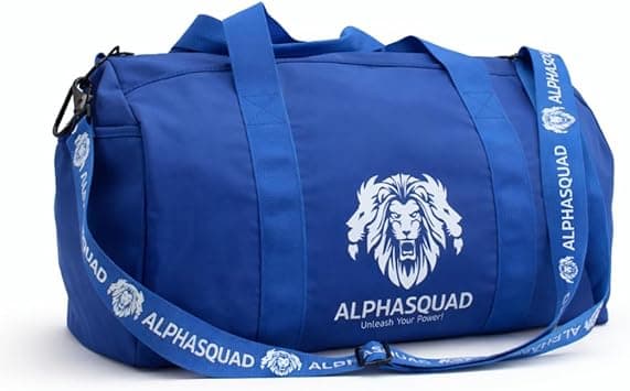 ALPHASQUAD Sports Bag with Shoes Compartment, Gym Bag with Waterproof Pocket for Towels, Travel Duffel Bag for Men and Women, Blue - Amazon.ae Price Tracker