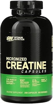 Optimum Nutrition, Creatine 2500 CAPS, 2.5 g, 200 Capsules - Amazon.ae Price Tracker