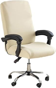 Highdi Color Sólido Universal Office Chair Covers, Elastic Chair Covers Gaming Chair Covers Swivel Chair Covers Computer Washable (Cream White) - Amazon.ae Price Tracker