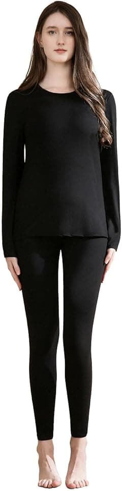 casme Thermal Underwear for Women Cold Weather Top Bottom Soft Stretch Fabric Weightless Imperceptible for Winter Daily Wear Outdoor Activities - Amazon.ae Price Tracker