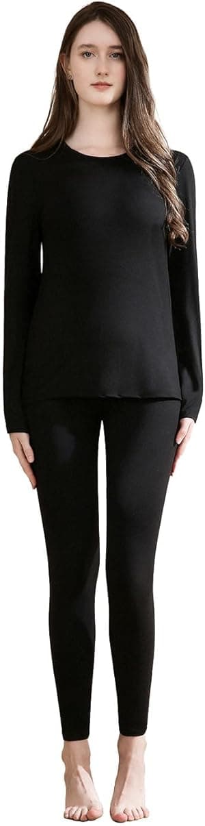 casme Thermal Underwear for Women Cold Weather Top Bottom Soft Stretch Fabric Weightless Imperceptible for Winter Daily Wear Outdoor Activities - Amazon.ae Price Tracker