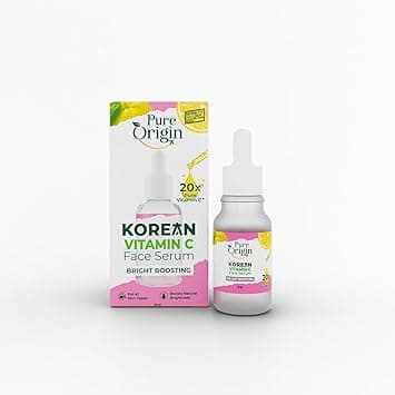 Pure Origin 20x Korean Vitamin C Brightening Face Serum | Reduces Dark Spots, Dullness & Uneven Skin Tone | Serum For Glowing Skin | For All Skin Types | 10ml - Amazon.ae Price Tracker