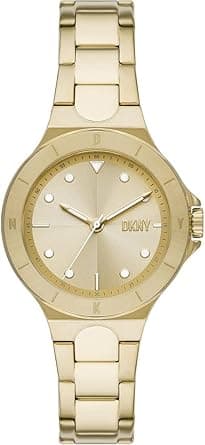 DKNY Chambers Damenuhr, Chronographenuhr mit Quarzwerk und Edelstahl-, Leder- oder Silikonarmband - Amazon.ae Price Tracker