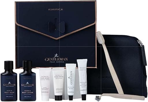 Kimirica Gentlemen Travel Kits For Mens Pack of 9 - Amazon.ae Price Tracker