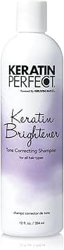 Keratin Perfect - Keratin Brightener - Tone Correcting Shampoo - For All Hair Types - Promotes Smooth and Moisturized Hair - Contains Avocado and Lavender Oil - Intense Hydration - 12 oz / 354 ml - Amazon.ae Price Tracker