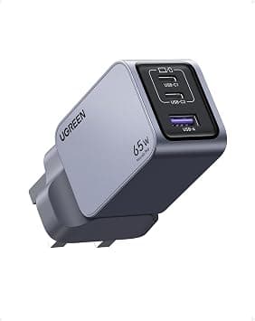 UGREEN Nexode Pro 3-Port 65W USB C Charger, Type-C Fast Wall Charge Plug GaN Laptop Charging Adapter Compatible for MacBook Air, HP/Dell/Lenovo, iPad, iPhone 17/16 Pro Max, Galaxy S25/S24U, Xiaomi - Amazon.ae Price Tracker