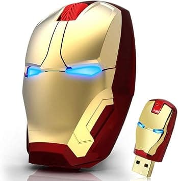 Ergonomic Wireless Mouse, Iron Man Mouse 2.4G Portable Mobile Computer Mouse Optical Mice with USB Receiver, Multi-color choicing, Best for Notebook, PC, Laptop, Computer, Macbook - Amazon.ae Price Tracker