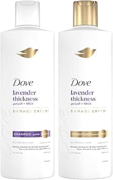 DOVE Shampoo, lavender thickness, boosts volume for thicker looking hair*, 400ml + DOVE Conditioner, lavender thickness, 350ml - Amazon.ae Price Tracker