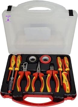 PaulStore 11PCS Electricians Screwdriver Set Electrical Fully Insulated Tool w/Kit Case - Amazon.ae Price Tracker