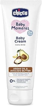 Chicco Baby Moments Baby Cream for Babies with Argan Oil & Avocado Butter 100g| Natural Ingredients for Hydrated Skin | Dermatologically Tested | Phenoxyethanol, Parabens & Lauryl sulphates free - Amazon.ae Price Tracker
