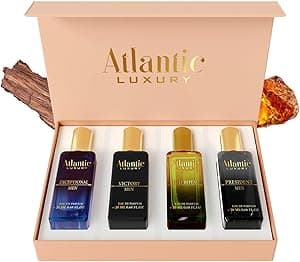 Atlantic Luxury Series Perfume Gift Set for Men – Pack of 4 Long Lasting Men’s Perfumes | Ideal Gifts for Men, Birthday, Anniversary & Valentine’s Day - Amazon.ae Price Tracker
