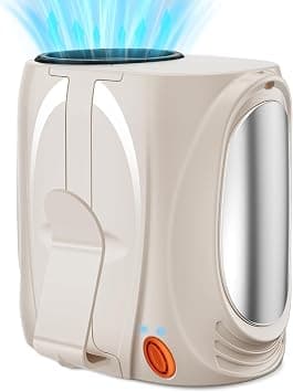 AI Portable Waist Fan, 6-Speed 16000RPM Strong Turbo Airflow, 40H Max Cooling Battery Powered Personal Fan Rechargeable, Hands-Free for Work, Outdoor, Travel, Gift for Women - Champagne - Amazon.ae Price Tracker