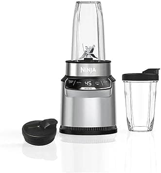 Ninja Blender with 2 Automatic Programs: Blend & Max Blend, Pulse Setting, 2x 700ml Cups with Spout Lids, 1000W,, Smoothie Maker, Auto-iQ, Silver (Renewed) - Amazon.ae Price Tracker