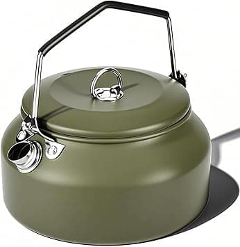 Camping Kettle Camp Tea Coffee Pot, 1L Stainless Steel Outdoor Campfire Camp kettle, Portable Lightweight Teapot Fast Heating Boiling Water, Ideal for Hiking Picnic Travel, Green - Amazon.ae Price Tracker