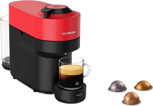 Nespresso Krups XN9205 Vertuo Pop Coffee Capsule Machine | Capacity: 560 ml | Automatic Capsule Detection | One-Touch System | 4 Cup Sizes | Shortened Heating Time | Sustainable | Spicy Red - Amazon.ae Price Tracker