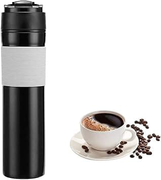 NW Portable Coffee Maker - Manual Espresso Machines French Press Hand Coffee Maker 300ml for Camping Outdoors Travel Office, Cappuccino - Amazon.ae Price Tracker
