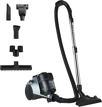 Midea Vacuum Cleaner 1800W Bagless Canister 2L Dust Capacity With HEPA Filter, Easy Emptying, 200W Suction power, Washable Filter For Pet Hair, Carpet, Tile, Hard Floor, Blue - MC08MEBU - Amazon.ae Price Tracker