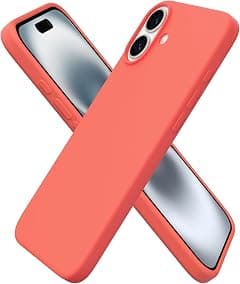 ORNARTO Compatible with iPhone 16 Plus Case 6.7, Slim Liquid Silicone 3 Layers Full Covered Soft Gel Rubber Phone Case Protective Cover 6.7 Inch, Coral - Amazon.ae Price Tracker