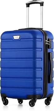 COOLIFE Carry on Luggage Travel Gear Trolley Bag ABS Lightweight Hard Shell Suitcase with TSA lock and Durable 4 Spinner Wheels (Blue, S(20 inch)) - Amazon.ae Price Tracker