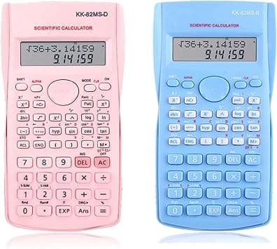 SYOSI 2 Pcs Scientific Calculators, Engineering Scientific Calculator with 240 Functions, Scientific Calculator with Digital LCD Display for Students, Teachers and Business Use (Pink, Blue) - Amazon.ae Price Tracker