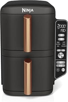 Ninja Double Stack XL Double Drawer Vertical Air Fryer with 4 Cooking Levels, 2 Drawers and 2 Racks, Space Saving Design, 9.5L Capacity, 6 Functions, 8 Servings, Tongs, - Amazon.ae Price Tracker