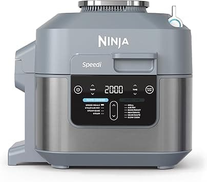 Ninja Speedi 10-in-1 Rapid Cooker, Air Fryer and Multi Cooker, 5.7L, Air Fry, Steam, Grill, Bake, Roast, Sear, Slow Cook & More, Cooks 4 Portions, Sea Salt Grey, ON400ME, 2 Years Warranty - Amazon.ae Price Tracker