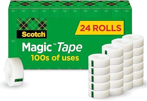 Scotch Magic Tape, 24 Rolls, Numerous Applications, Invisible, Engineered For Repairing, .75 X 2540 cm, Boxed (810K24) - Amazon.ae Price Tracker