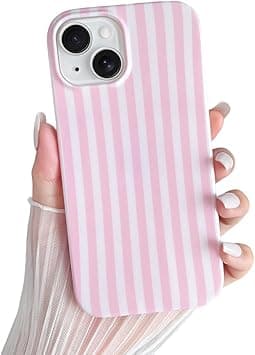 Yeddabox for iPhone 15 Case Cute Striped Phone Case Soft TPU Slim Shockproof Phone Cover for Women Girls, Pink - Amazon.ae Price Tracker