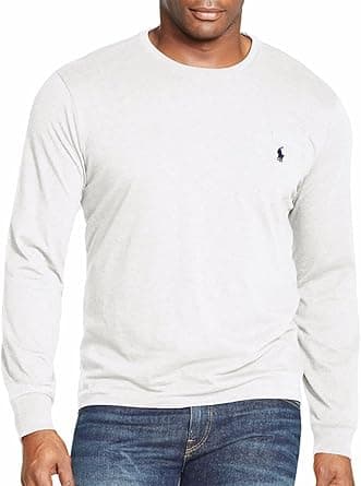 Polo Ralph Lauren Mens Crew Neck Long Sleeve Tee T-Shirts - Amazon.ae Price Tracker