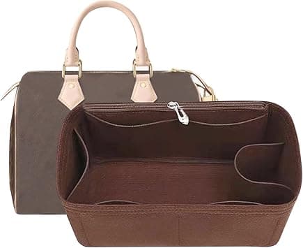 Lckaey Purse Inserts for Speedy 25 Organizer Insert, for monogram bag, HandBag protective insert Tote Bag and hand bag protector, organizer insert 1083Coffee-M - Amazon.ae Price Tracker
