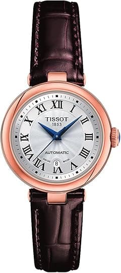 Tissot Womens Bellissima Automatic 316L Stainless Steel case with Rose Gold PVD Coating Swiss Automatic Watch, Brown, Leather, 5 (T1262073601300) - Amazon.ae Price Tracker