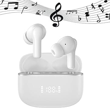 Earphones Wireless, True Wireless Earbuds, Bluetooth Earphones with Active Noise Cancelling in Ear Buds and Adaptive Noise Cancelling to Environments, 40H Playtime, Multipoint Connect (White) - Amazon.ae Price Tracker