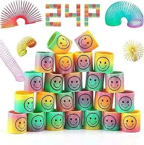 Smiley Party Favors For Kids Birthday Party- 24Pcs Spring Birthday Gift Toys For Girls Boys, Return Gifts For Birthday Party kids, Birthday Giveaways For Kids Bulk Mini Toys Pinata Goody Bag - Amazon.ae Price Tracker
