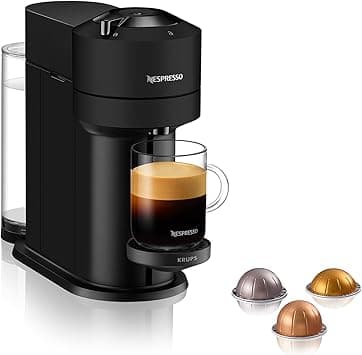 Nespresso Vertuo Next Automatic Pod Coffee Machine for Americano, Decaf, Espresso by Krups in Matt Black - Amazon.ae Price Tracker