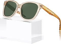 CARFIA Square Polarized Sunglasses for Women UV Protection, Italian Design Retro Embossed Pattern Wire Core Driving Shades - Amazon.ae Price Tracker