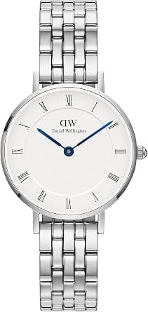 Daniel Wellington DW00100685 Petite Roman Numerals 5-Link Watch for Womens, 28 mm Size, White/Silver - Amazon.ae Price Tracker