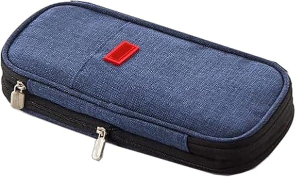 Arnuixty Large Storage Pencil Case Pen Bag with Zipper Big Capacity Pouch Organizer for Office Travel Holder Box(Dark Navy) - Amazon.ae Price Tracker