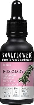 Soulflower Organic Rosemary Oil For Hair Growth, Hairfall Control & Scalp Nourishment, 100% Pure Essential Oil, Ecocert Cosmos Certified, 30ml/ 1 Fl Oz - Amazon.ae Price Tracker