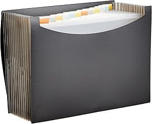 Amazon Basics Expanding File, A4 Size - Black - Amazon.ae Price Tracker